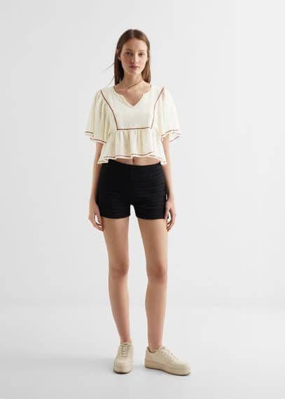 MANGO TEEN Blouse met geborduurde details