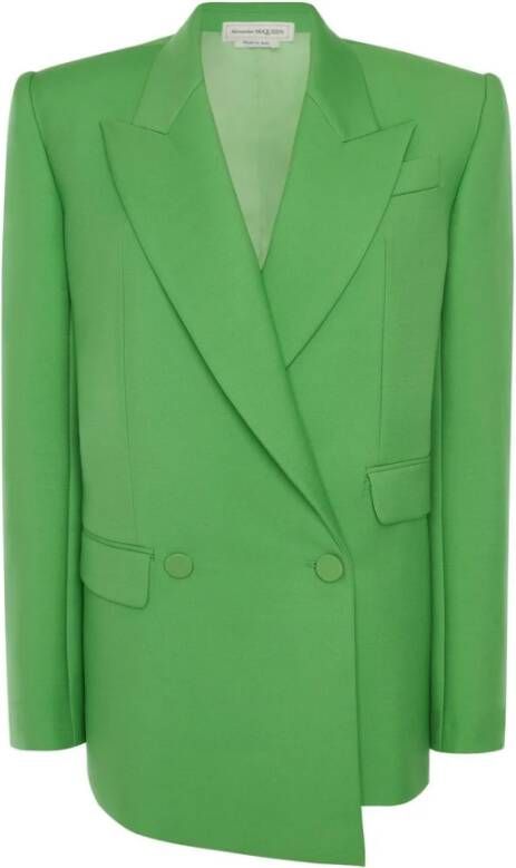 alexander mcqueen Drop zoom blazer , Groen, Dames