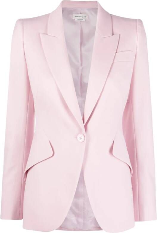 alexander mcqueen Wollen blazer , Roze, Dames