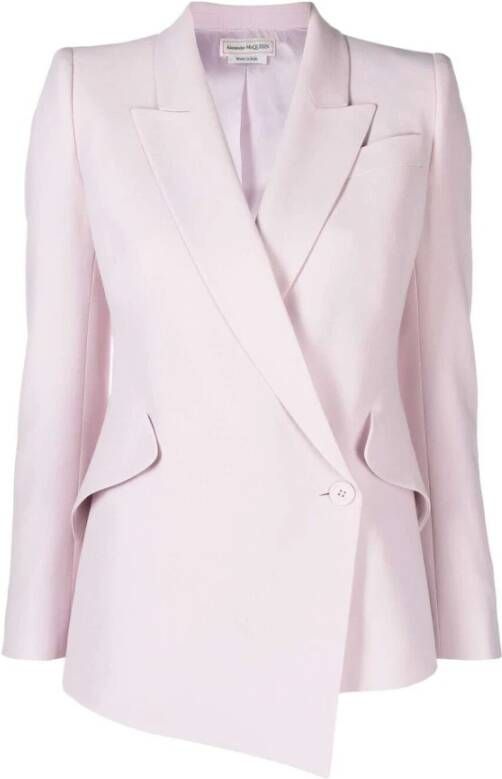 alexander mcqueen Asymmetrical blazer , Roze, Dames