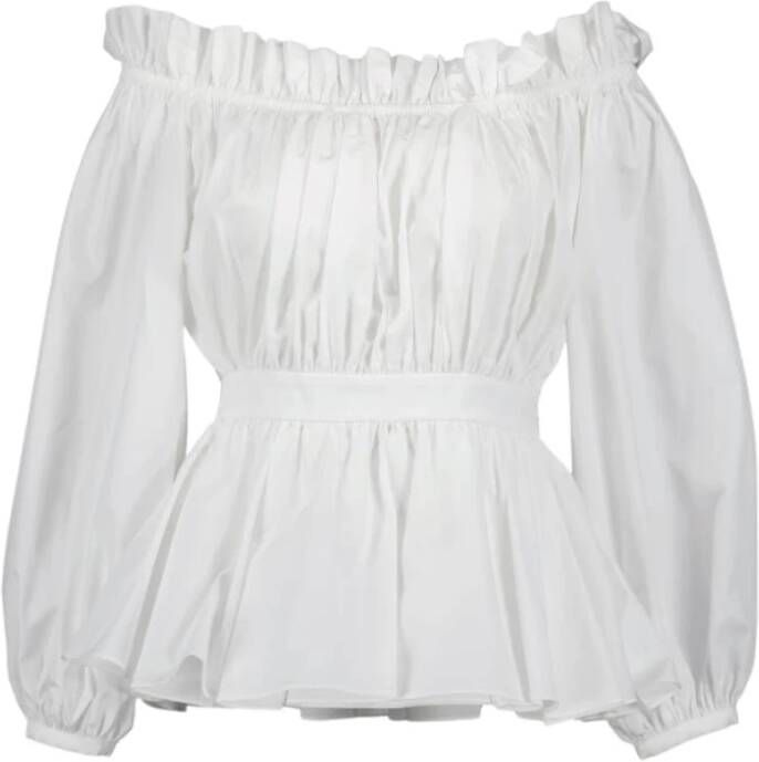 alexander mcqueen Blouse à col bardot Taille 38, Bestseller 25 , Wit, Dames