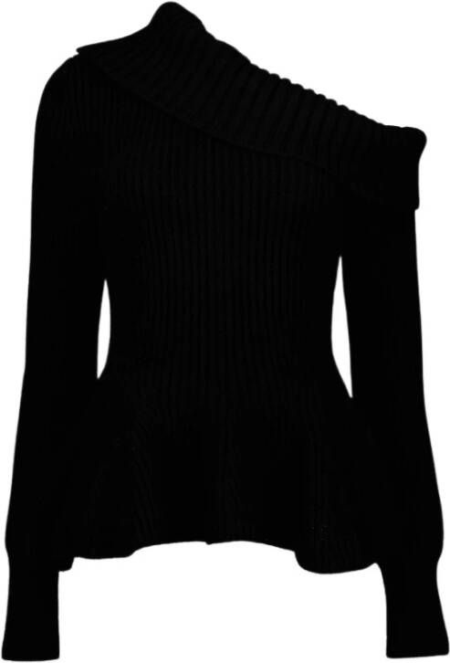 alexander mcqueen Asymmetrische trui Grootte M, bestseller 25 , Zwart, Dames
