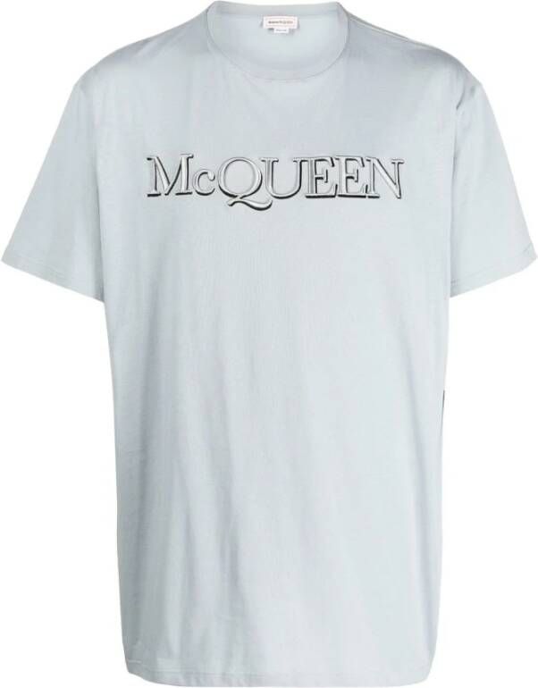 alexander mcqueen T shirts and Polos Clear Blue , Blauw, Heren