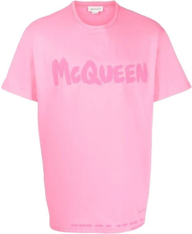 alexander mcqueen T shirts and Polos Pink , Roze, Heren