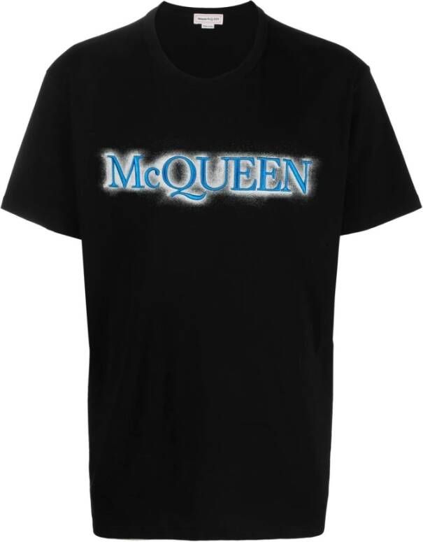 alexander mcqueen T shirts and Polos Black , Zwart, Heren