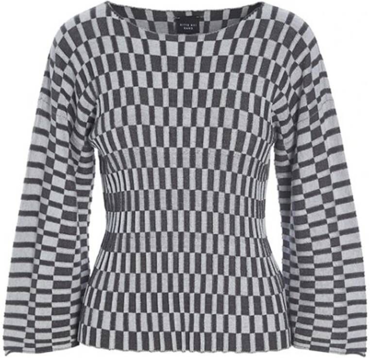 Bitte Kai Rand Blouses Grijs Dames