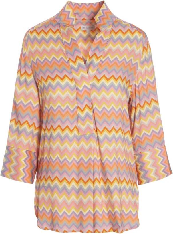 Dea Kudibal Multi Blouse Kami(v) Shirt With Hidden Placket