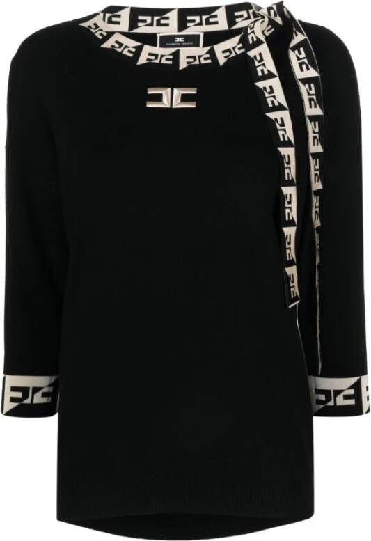 Elisabetta Franchi Blouse & overhemd , Zwart, Dames