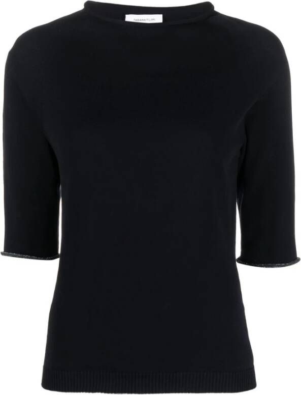 Fabiana Filippi Tops met lange mouwen , Zwart, Dames