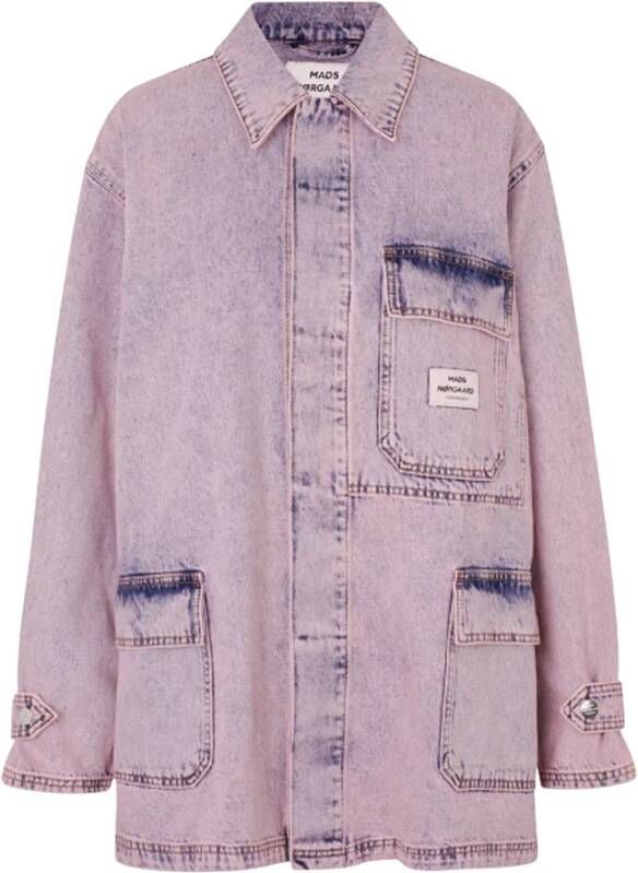Mads Nørgaard Denim blouses Paars Dames