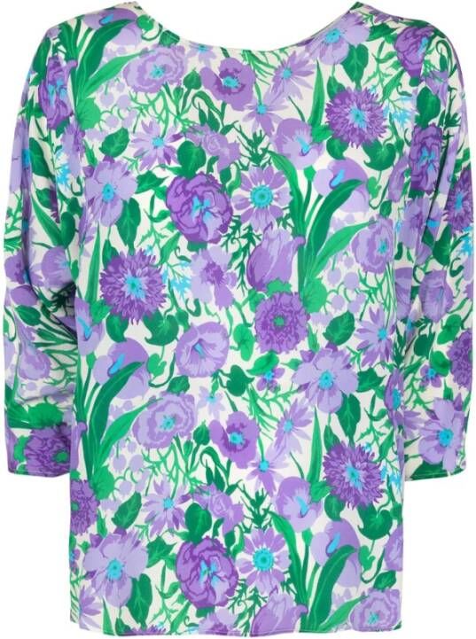 Max Mara Longsleeve shirts Paars Dames