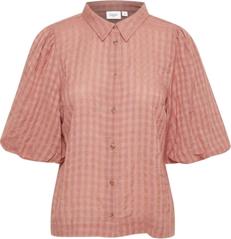 Saint Tropez Longsleeve shirts Rood Dames