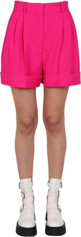 alexander mcqueen High Waisted Shorts , Roze, Dames