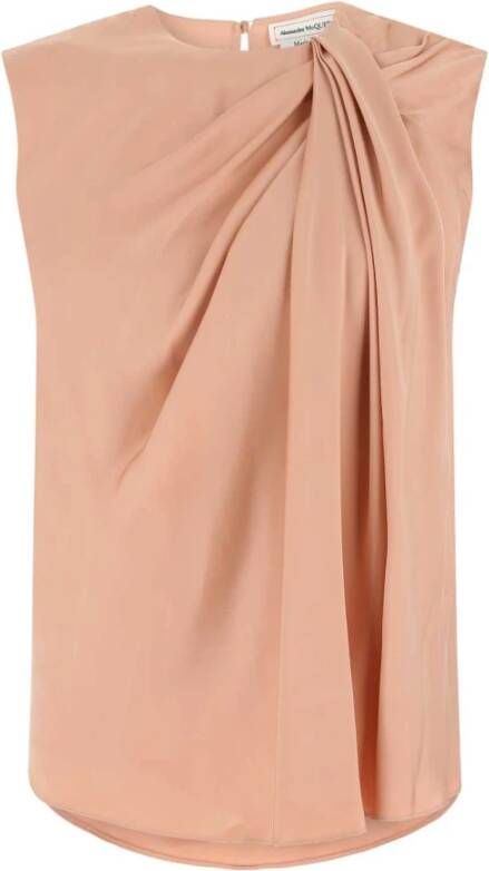 alexander mcqueen Mouwloze tops 677613qbaae 8011 , Roze, Dames