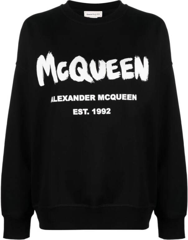 alexander mcqueen Hoodies & Sweatvesten Zwart Dames
