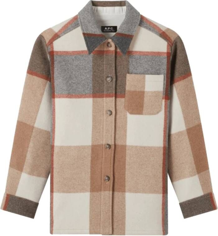 A.p.c. Longsleeve shirts Beige Dames