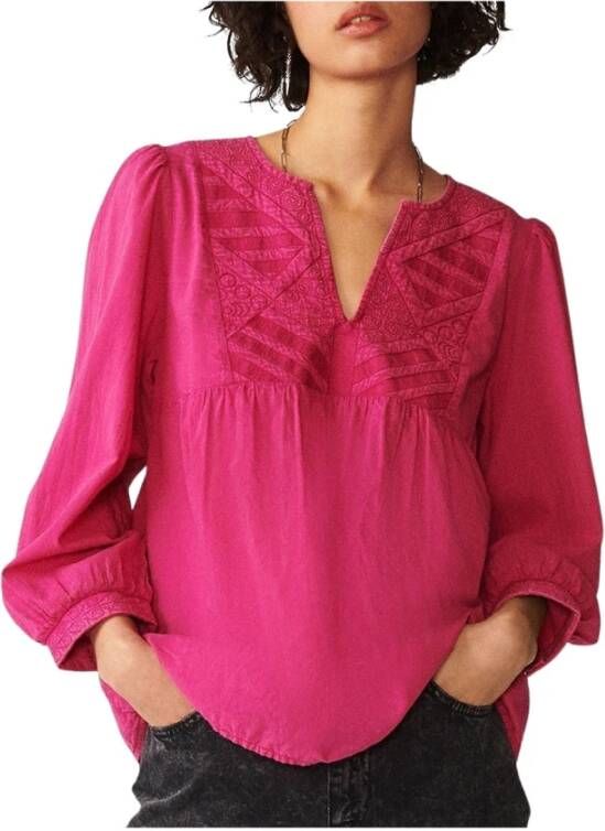 BA&SH IAO blouse , Paars, Dames