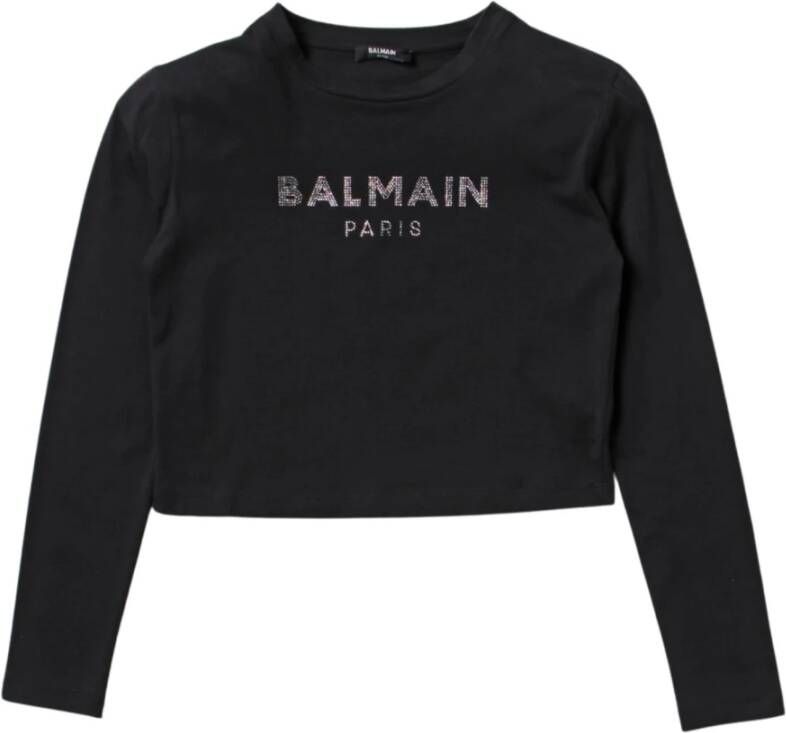 Balmain T shirts , Grijs, Dames