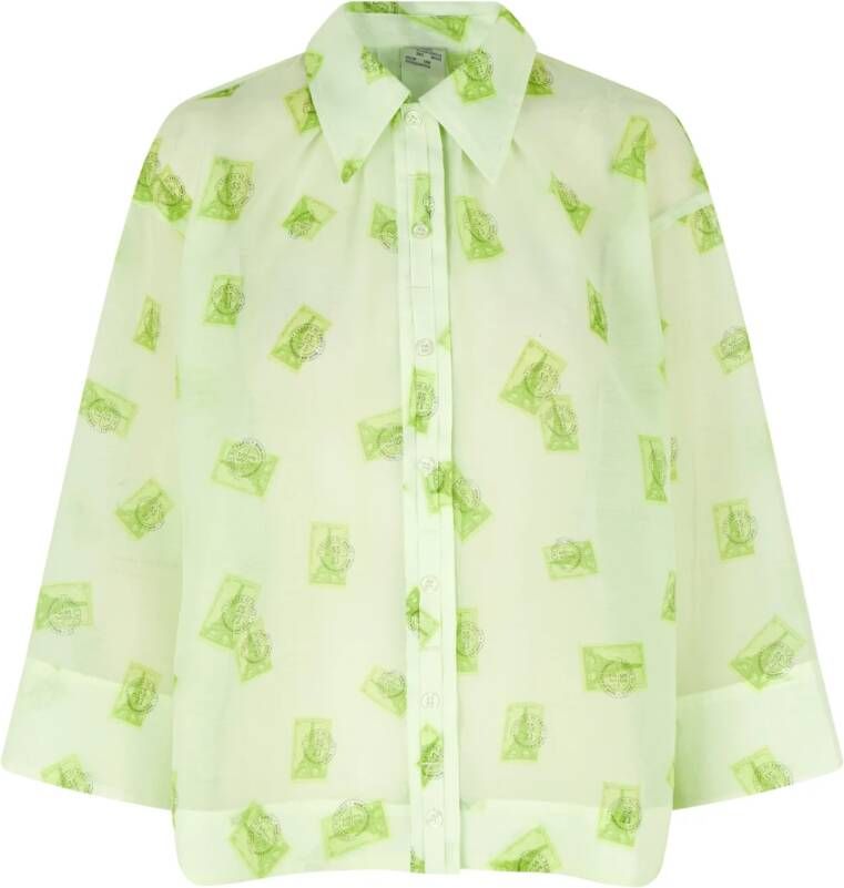 BAUM UND PFERDGARTEN 22838 momo shirt green , Groen, Dames