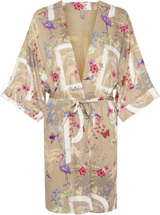 culture CUtalua Kimono , Beige, Dames