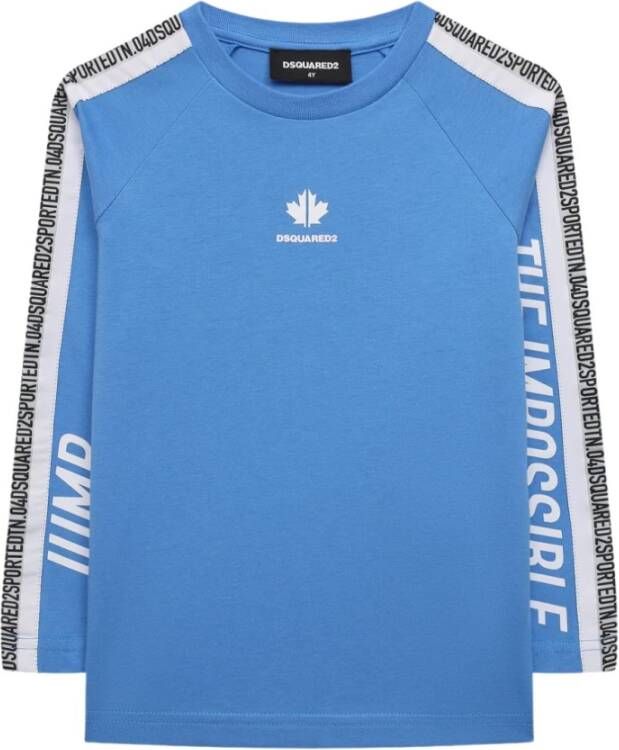 Dsquared2 T shirts , Blauw, Heren
