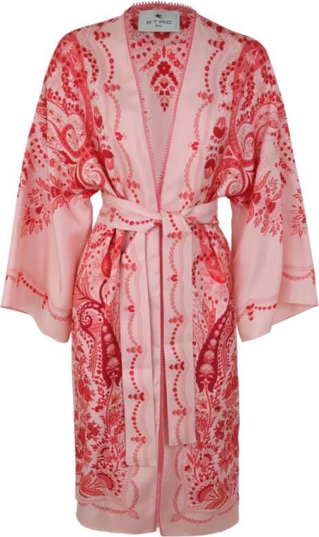 ETRO Printed Kimono , Roze, Dames