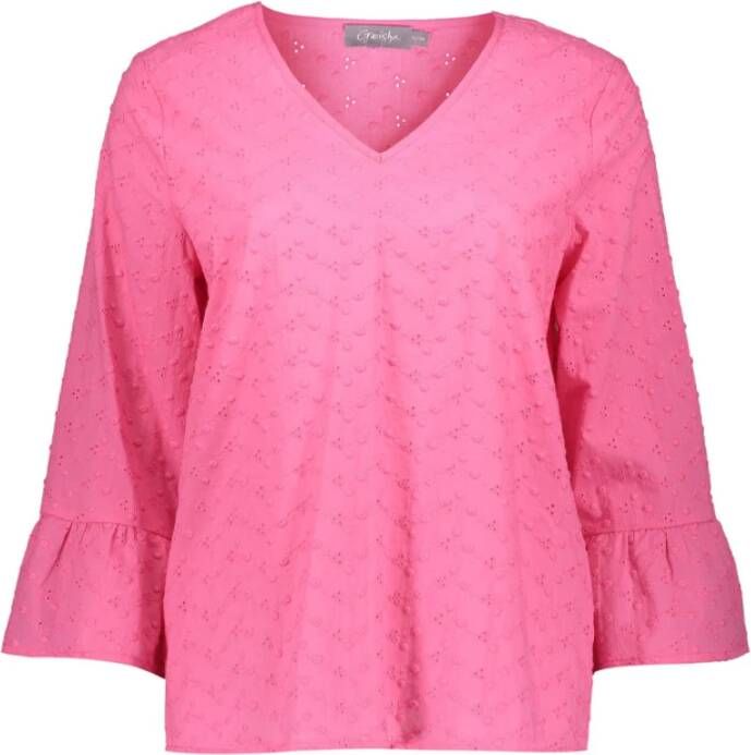 Geisha 23087 14 Crocket Tops ontmoette stippen , Roze, Dames
