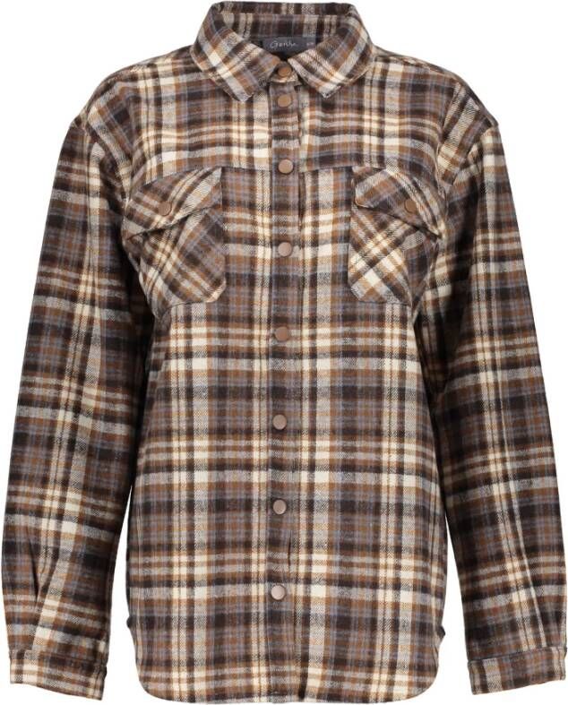 Geisha Shirts , Bruin, Dames