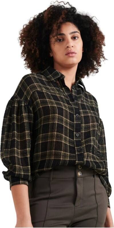 Jane Lushka Gl7221676 Blouse Sabine Army , Zwart, Dames