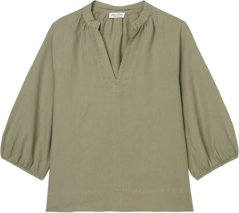 Marc O'Polo Tuniek in linnenblend met driekwart mouw