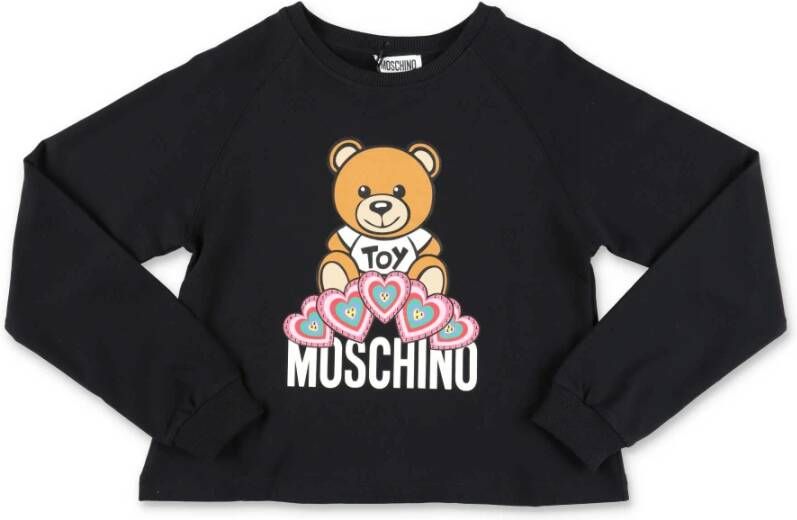 Moschino cropped t shirt , Zwart, Dames
