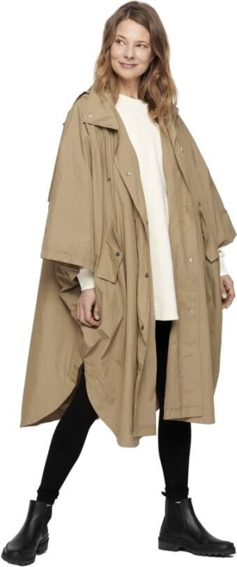 Moshi Mind Trenchcoats & Mantels Beige Dames