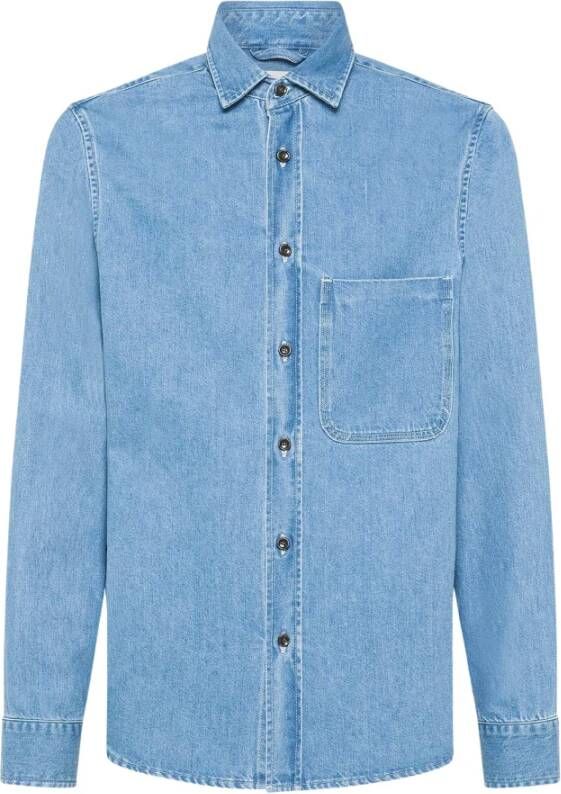Philippe Model Spijkeroverhemden Blauw Heren