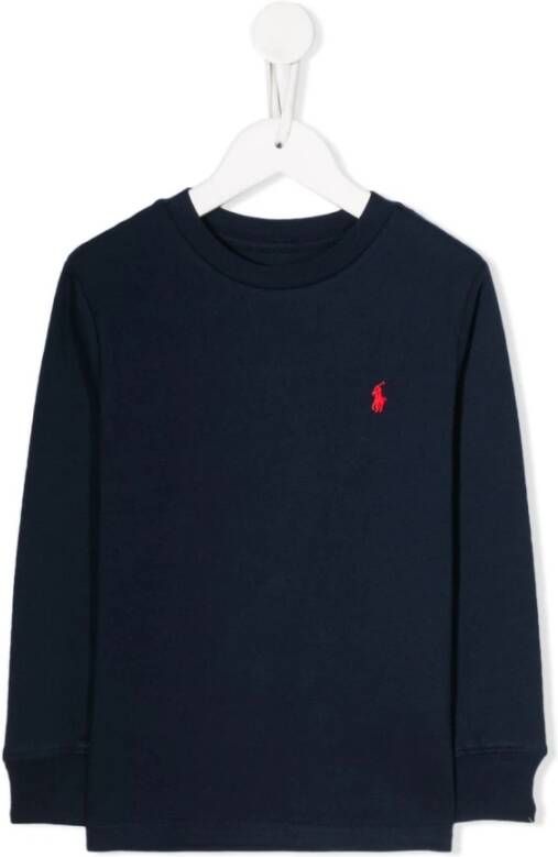 Ralph Lauren LS CN bedekt t shirt , Blauw, Unisex