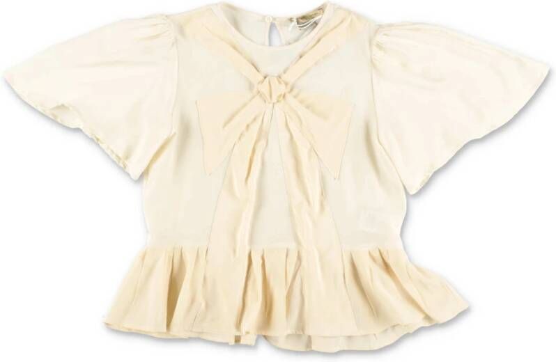 Stella Mccartney Silk Cream Blouse | Cream Silk Blouse , Beige, Dames
