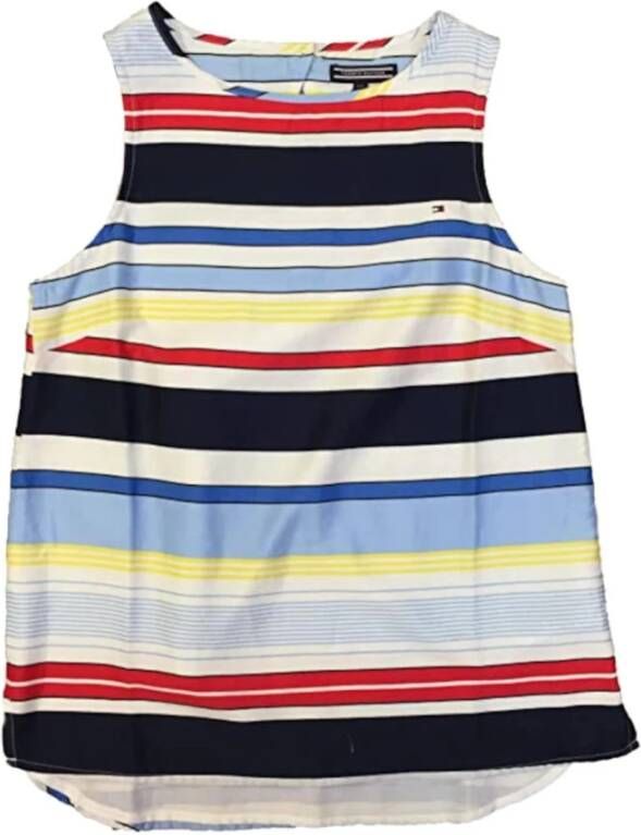 Tommy Hilfiger Blouse Isle Strip , Blauw, Dames
