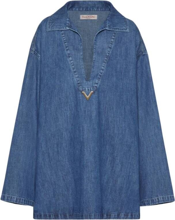 Valentino Denim blouses Blauw Dames