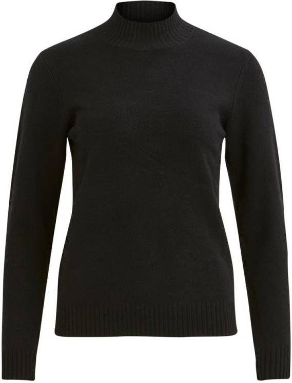 Gebreide top met turtleneck Zwart Viril Vila