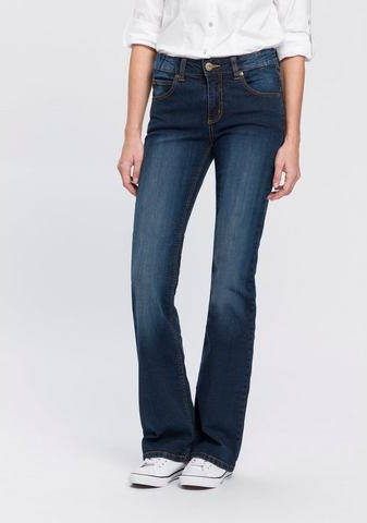 Arizona Bootcut jeans Svenja band met opzij elastische inzet High Waist