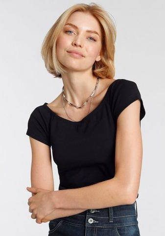 Arizona Shirt met carmenhals Off shoulder verschillend te dragen