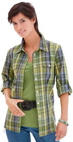 Casual Looks Geruite blouse