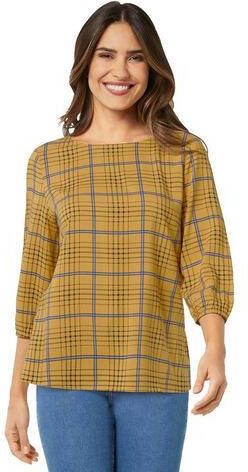 Classic Inspirationen Geruite blouse