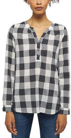 Mustang Geruite blouse Emma V Basic