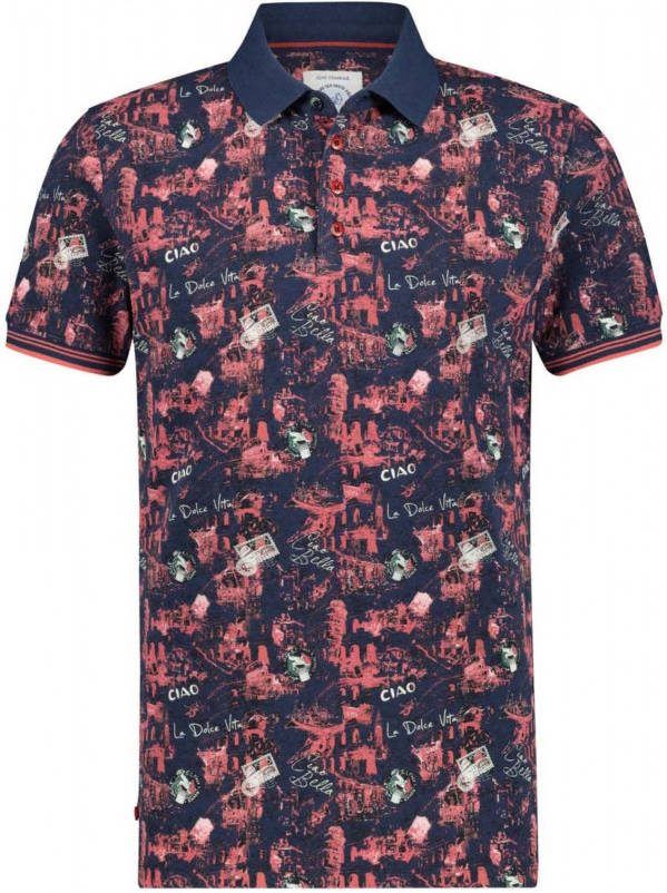 a fish named fred poloshirt Italy map print