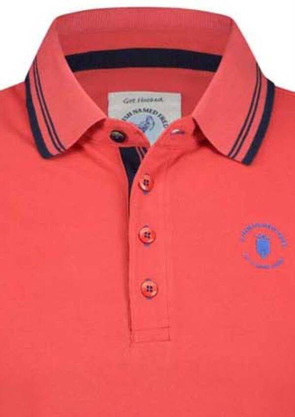 a fish named fred Poloshirt korte mouw rood