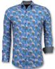 Overhemd Lange Mouw Tony Backer Luxe Italiaanse Overhemden Bloemen - online kopen