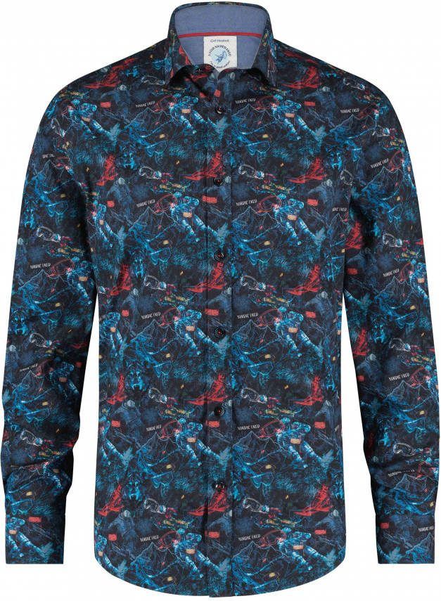a fish named fred Shirt 25.01.001 604 , Blauw, Heren