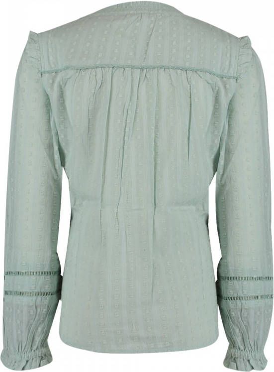 America Today Meisjes Blouse Ruffle Detail Groen