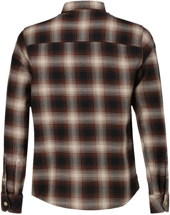 America Today Jongens Overhemd Ruit Hector Jr Bruin