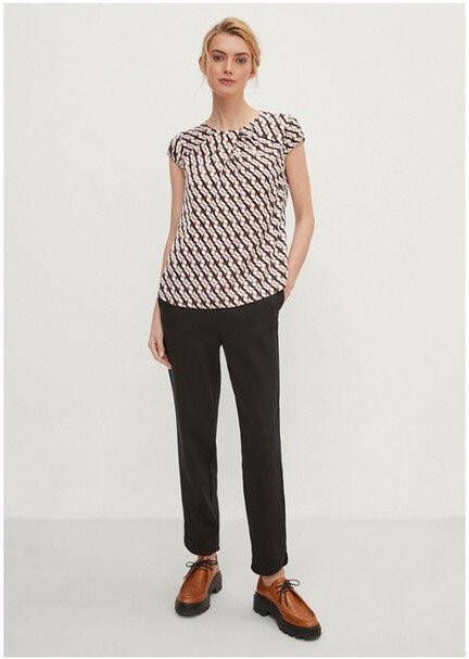 comma top met all over print blauw/zwart/oranje